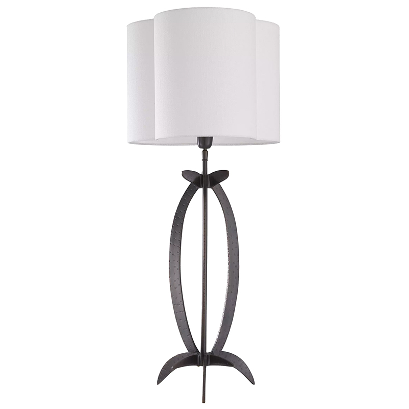 Настольная лампа Eichholtz Table Lamp Luciano Черный Белый в Барнауле | Loft Concept 