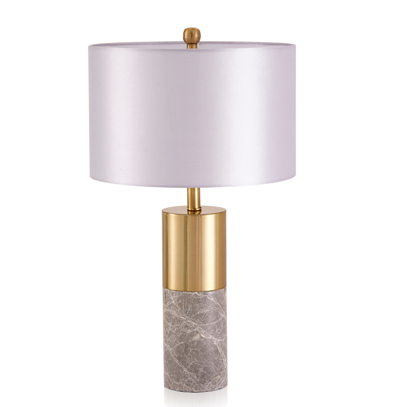 Настольная лампа ZOEY TABLE LAMP Gray base White shade Золотой Белый Серый Настольная лампа ZOEY TABLE LAMP Gray base White shade Золотой Белый Серый в Барнауле | Loft Concept