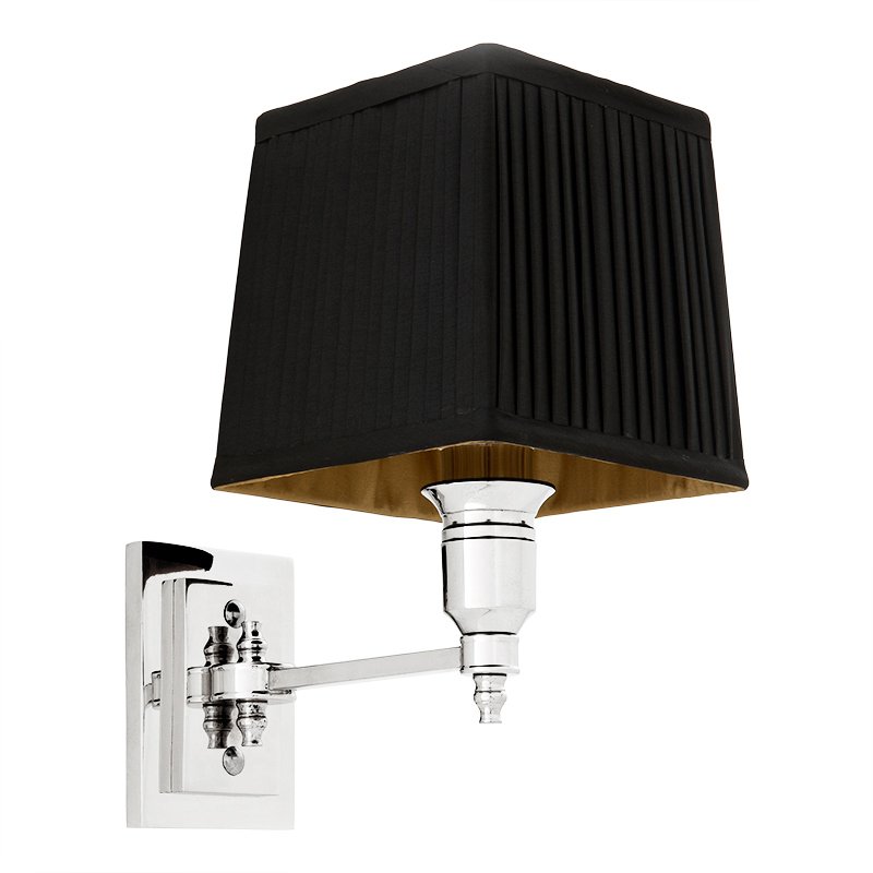 Бра Wall Lamp Lexington Single Nickel+Black Никель Черный Бра Wall Lamp Lexington Single Nickel+Black Никель Черный в Барнауле | Loft Concept