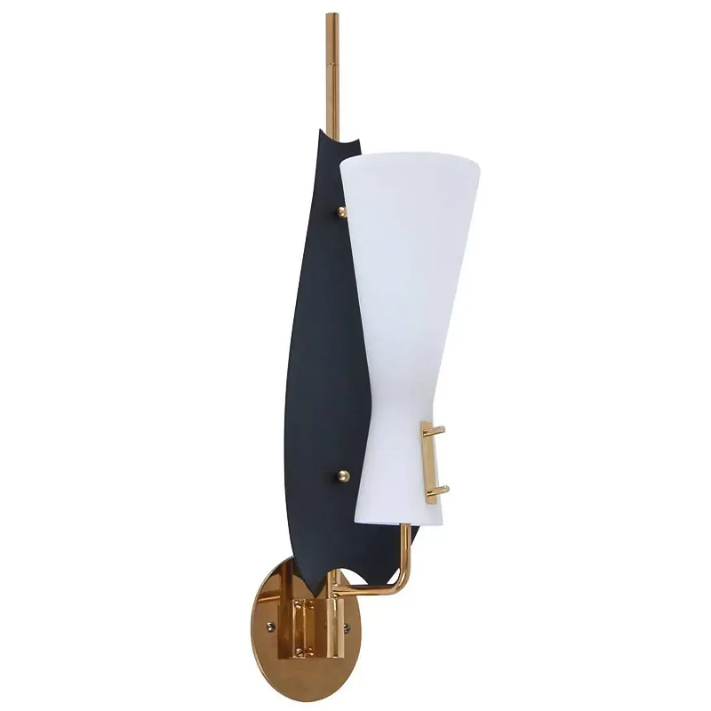 Бра Modern Leaf Sconces Черный Белый Латунь в Барнауле | Loft Concept 