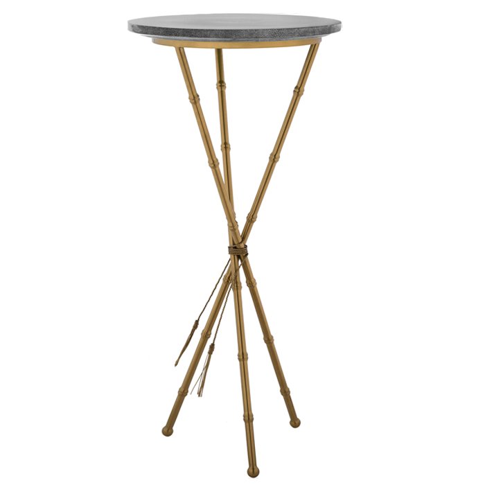 Green Stingray Skin Side Tables Gray Серый Золотой в Барнауле | Loft Concept 