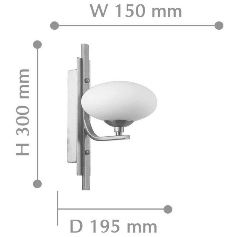 Oval Balls Mushrooms Wall Lamp Silver Oval Balls Mushrooms Wall Lamp Silver в Барнауле