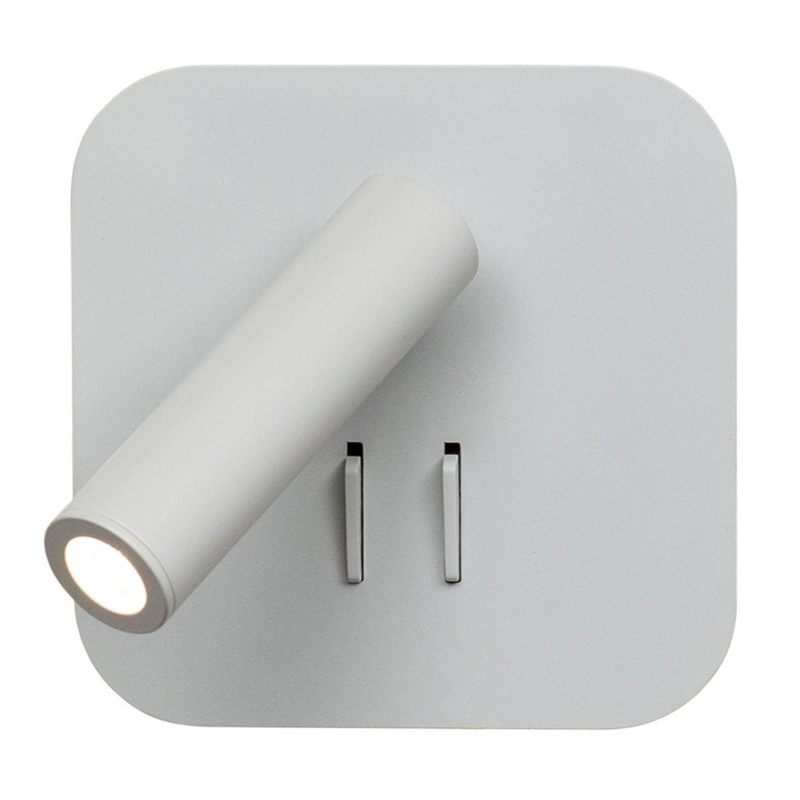 Настенный спот White Square Spot Wall Lamp Белый Настенный спот White Square Spot Wall Lamp Белый в Барнауле | Loft Concept
