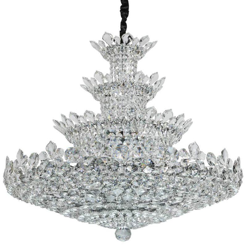 Люстра Griselda Crystal Chandelier 100 Хром Прозрачный Люстра Griselda Crystal Chandelier 100 Хром Прозрачный в Барнауле | Loft Concept