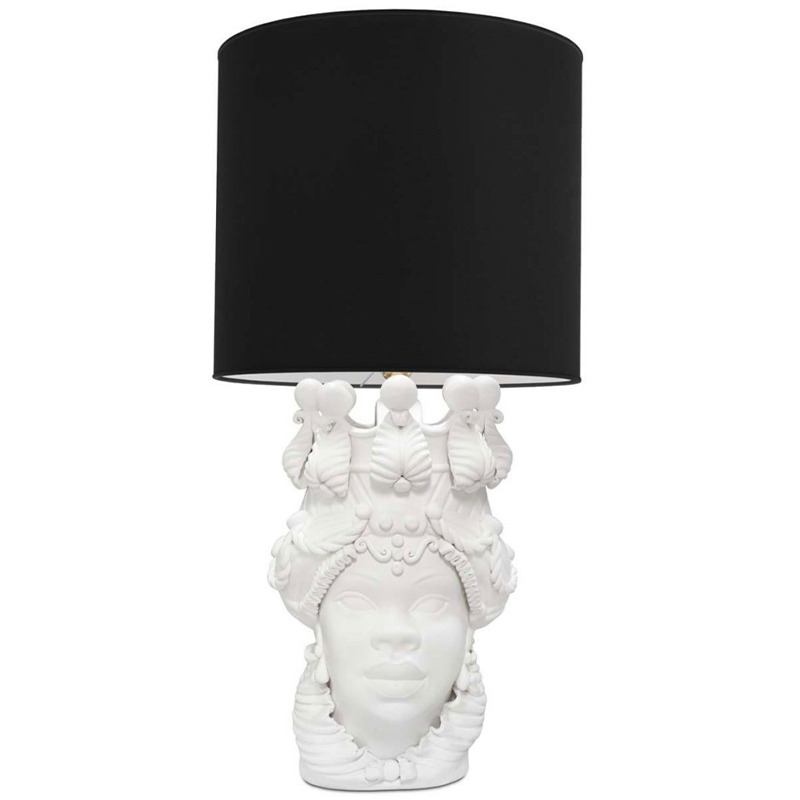 Настольная лампа Table Lamp Moro Lady Big Lipstick Black Белый Черный Настольная лампа Table Lamp Moro Lady Big Lipstick Black Белый Черный в Барнауле | Loft Concept