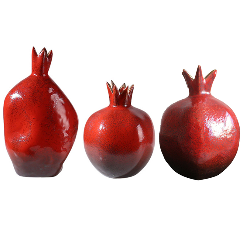 Декоративная статуэтка Pomegranate Statuette Красный Золотой Декоративная статуэтка Pomegranate Statuette Красный Золотой в Барнауле | Loft Concept