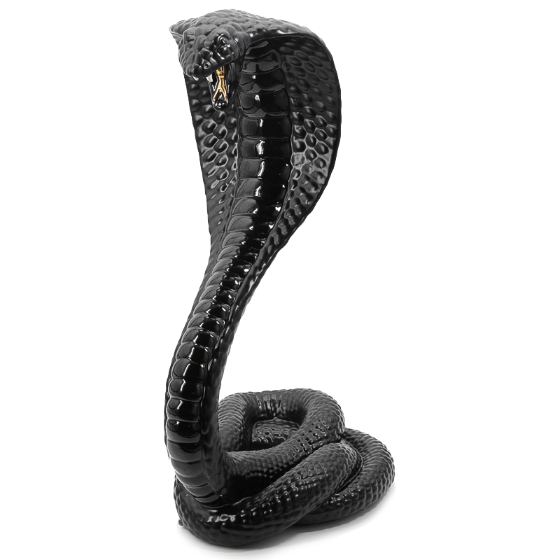 Статуэтка COBRA Черный Глянцевое золото Статуэтка COBRA Черный Глянцевое золото в Барнауле | Loft Concept