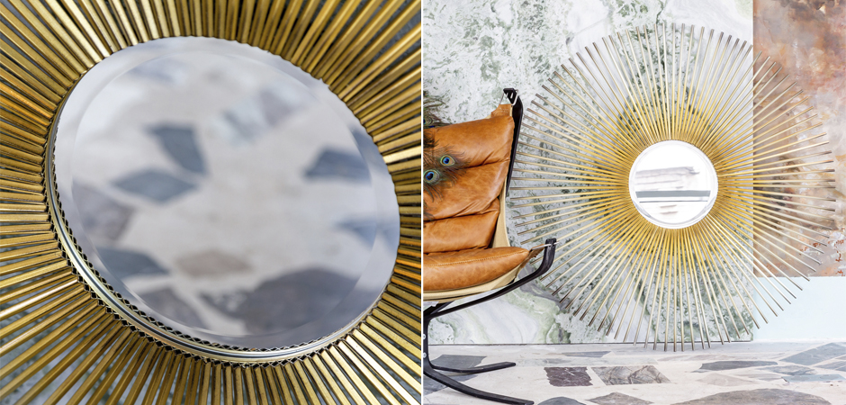 Зеркало Sun Circle Mirror Зеркало Sun Circle Mirror - Loft-Concept в Барнауле