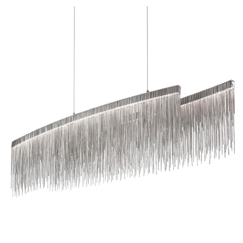 Люстра Atlantis Chain Chandelier Line Chrome Хром Люстра Atlantis Chain Chandelier Line Chrome Хром в Барнауле | Loft Concept
