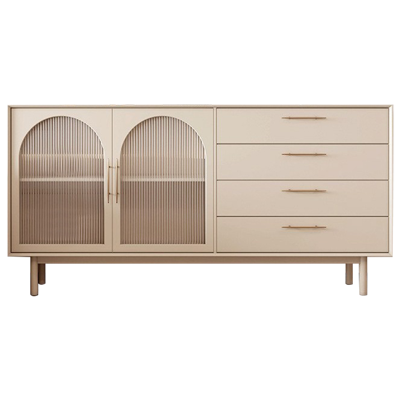 Комод Trystan Arch Chest of Drawers Бежевый Золотой Комод Trystan Arch Chest of Drawers Бежевый Золотой в Барнауле | Loft Concept