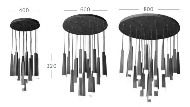 Люстра Wooden Glowworm Round Люстра Wooden Glowworm Round в Барнауле