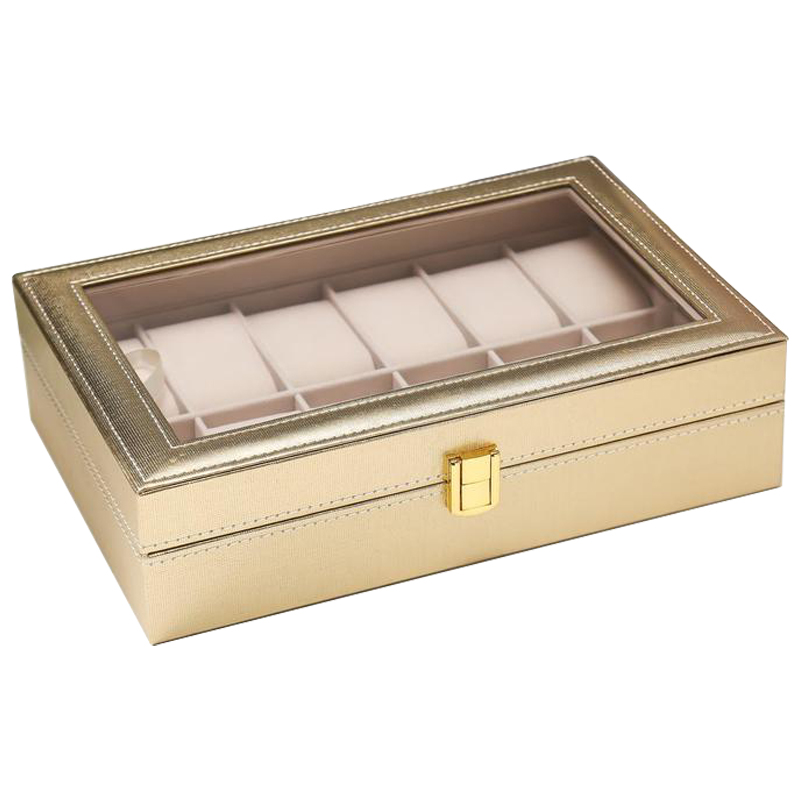 Шкатулка для часов Oscar Watch Box Золотой Бежевый в Барнауле | Loft Concept 
