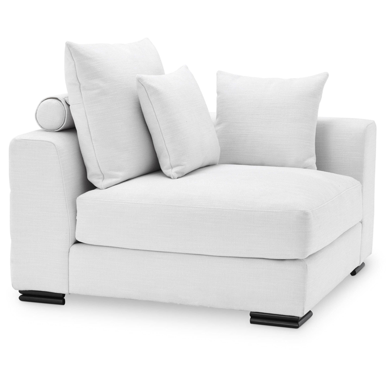Диван Eichholtz Sofa Clifford Corner white Белый Черный Диван Eichholtz Sofa Clifford Corner white Белый Черный в Барнауле | Loft Concept