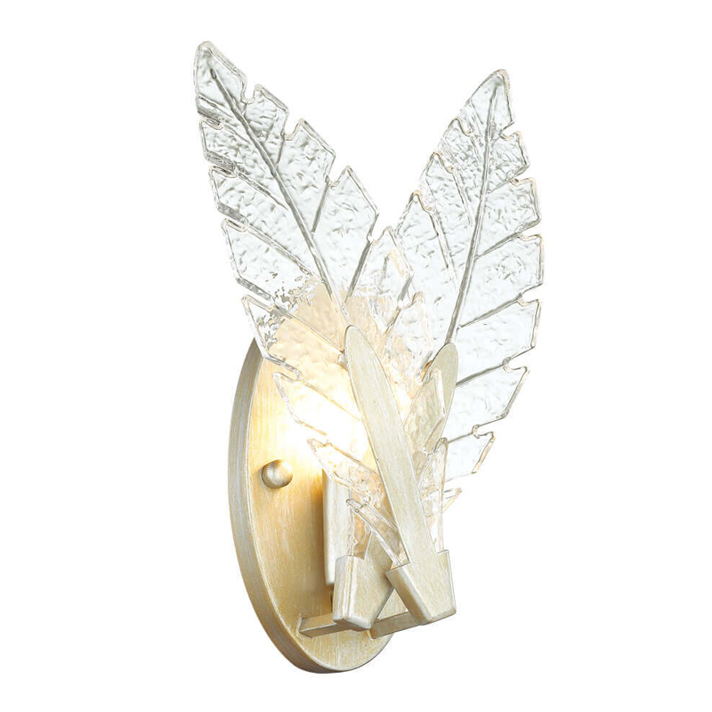 Бра Glass Petals Sconce Золотой Прозрачный (Transparent) Бра Glass Petals Sconce Золотой Прозрачный (Transparent) в Барнауле | Loft Concept