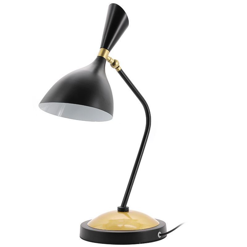Настольная лампа Duke Table Lamp Черный Золотой в Барнауле | Loft Concept 