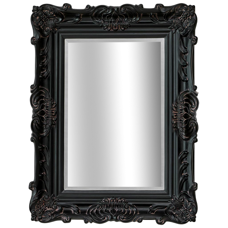 Зеркало Aryan Provence Mirror Black Черный Коричневый Зеркало Aryan Provence Mirror Black Черный Коричневый в Барнауле | Loft Concept