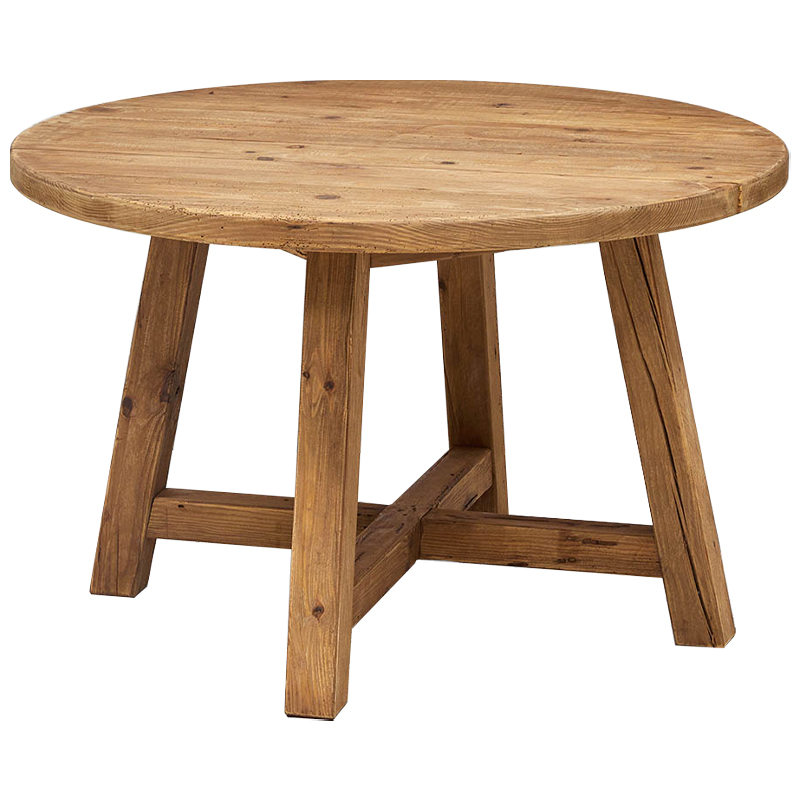 Круглый деревянный обеденный стол Ralf Wood Round Dinner Table Древесина Круглый деревянный обеденный стол Ralf Wood Round Dinner Table Древесина в Барнауле | Loft Concept