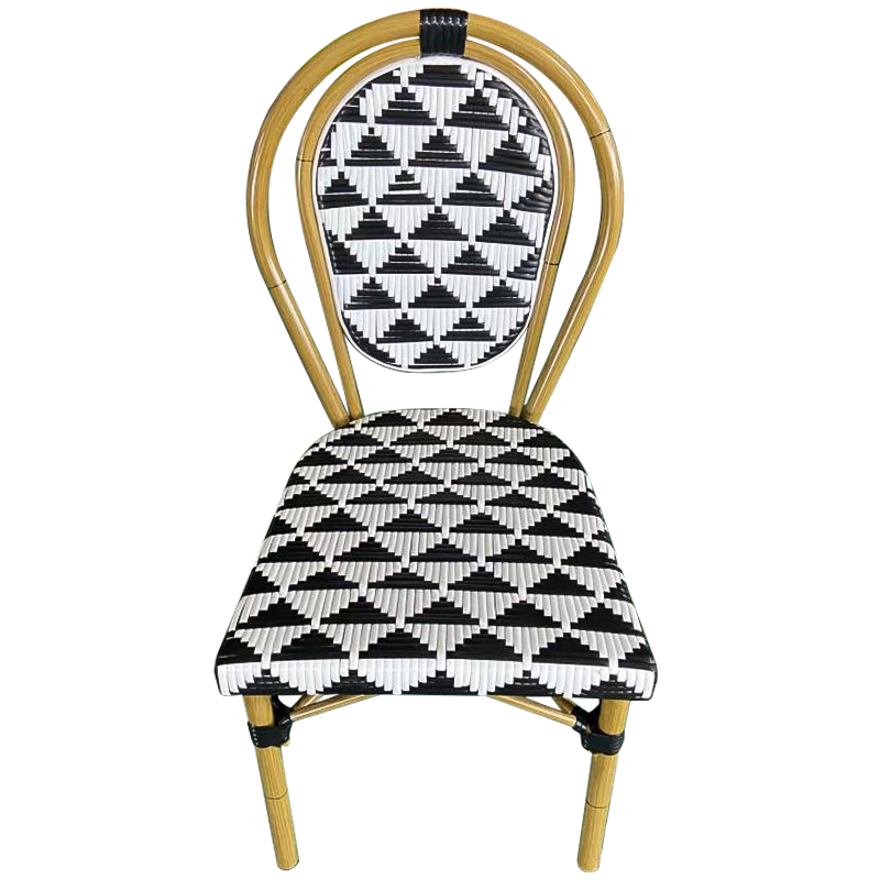 Стул ротанг Wicker Gisbert Rattan Chair Древесина Черно-белый в Барнауле | Loft Concept 