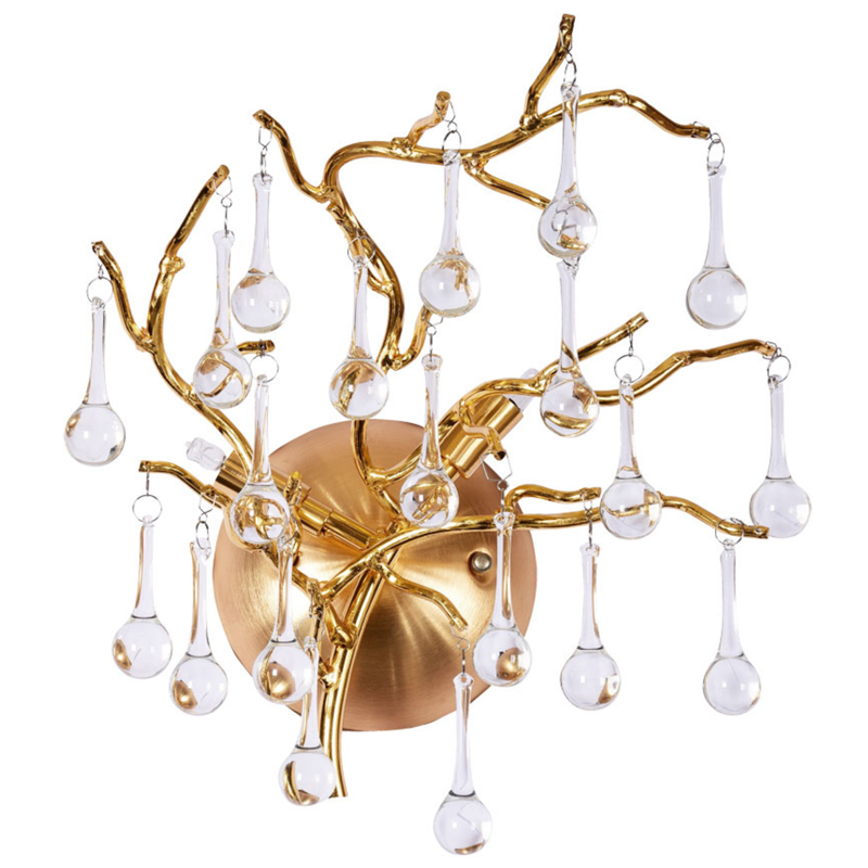 Бра Droplet Gold Wall Lamp Золотой Прозрачное Стекло Бра Droplet Gold Wall Lamp Золотой Прозрачное Стекло в Барнауле | Loft Concept