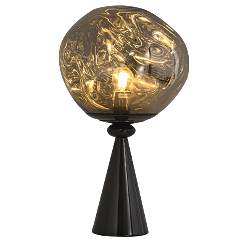 Настольная лампа Kaine Glass Metal Table Lamp Черный Серебряный Прозрачное Стекло Настольная лампа Kaine Glass Metal Table Lamp Черный Серебряный Прозрачное Стекло в Барнауле | Loft Concept