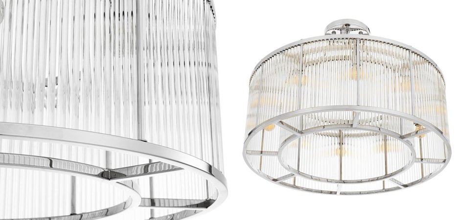 Потолочный светильник Ceiling Lamp Bernardi Nickel Потолочный светильник Ceiling Lamp Bernardi Nickel - Loft-Concept в Барнауле