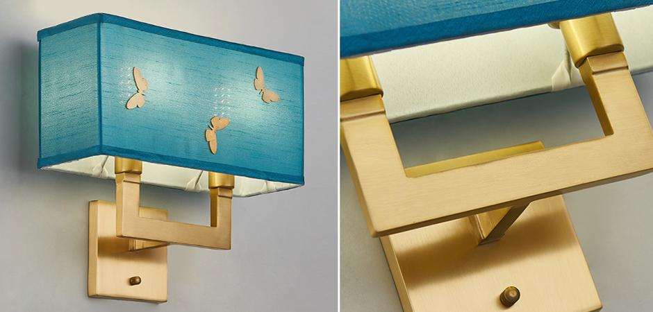 Бра с бабочками Butterflies Blue Background Wall Lamp 2 Бра с бабочками Butterflies Blue Background Wall Lamp 2 - Loft-Concept в Барнауле