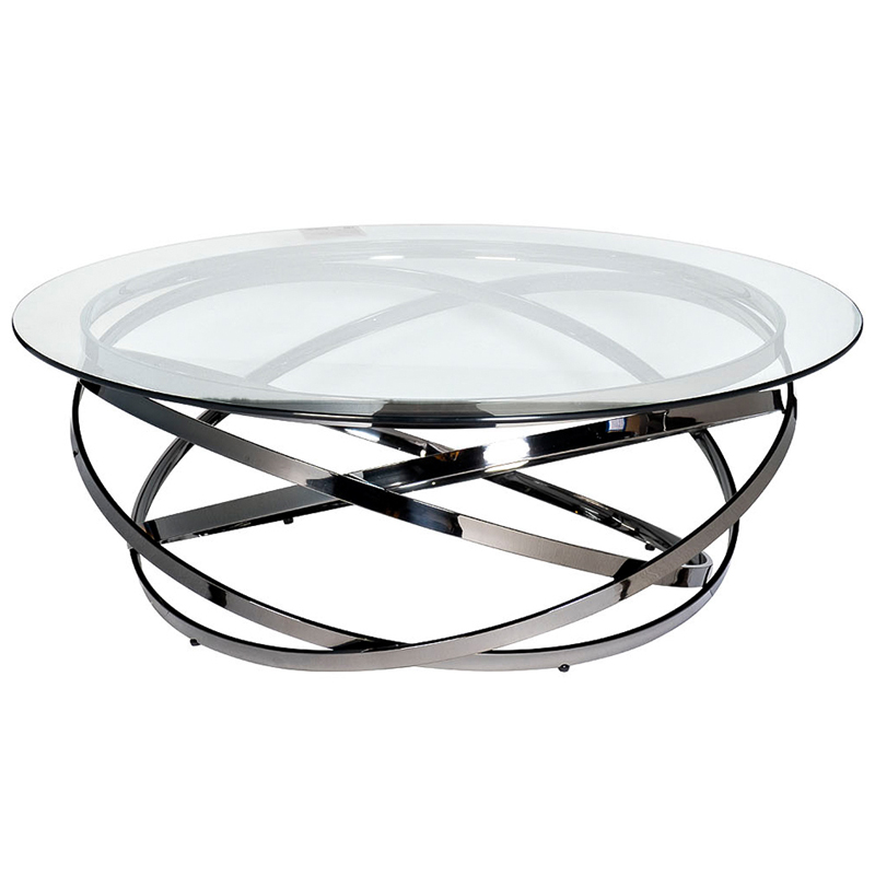 Кофейный стол Santino Coffee Table Нержавеющая сталь Прозрачное Стекло Кофейный стол Santino Coffee Table Нержавеющая сталь Прозрачное Стекло в Барнауле | Loft Concept