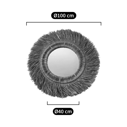 Зеркало из ротанга и сизаля WICKER MIRROR 100 в Барнауле