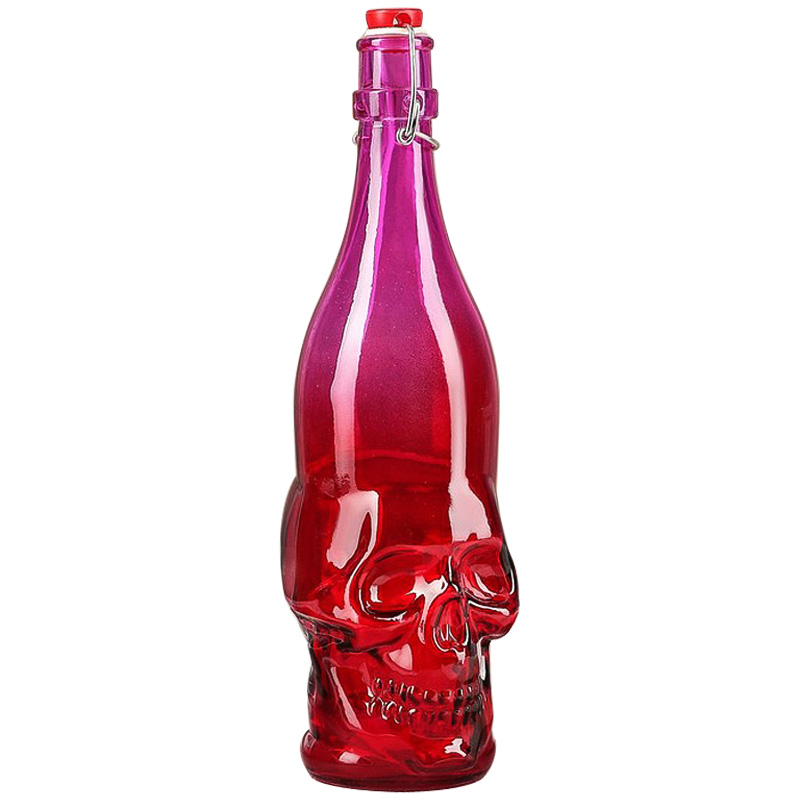 Бутылка с крышкой Scull Красный Розовый Бутылка с крышкой Scull Красный Розовый в Барнауле | Loft Concept