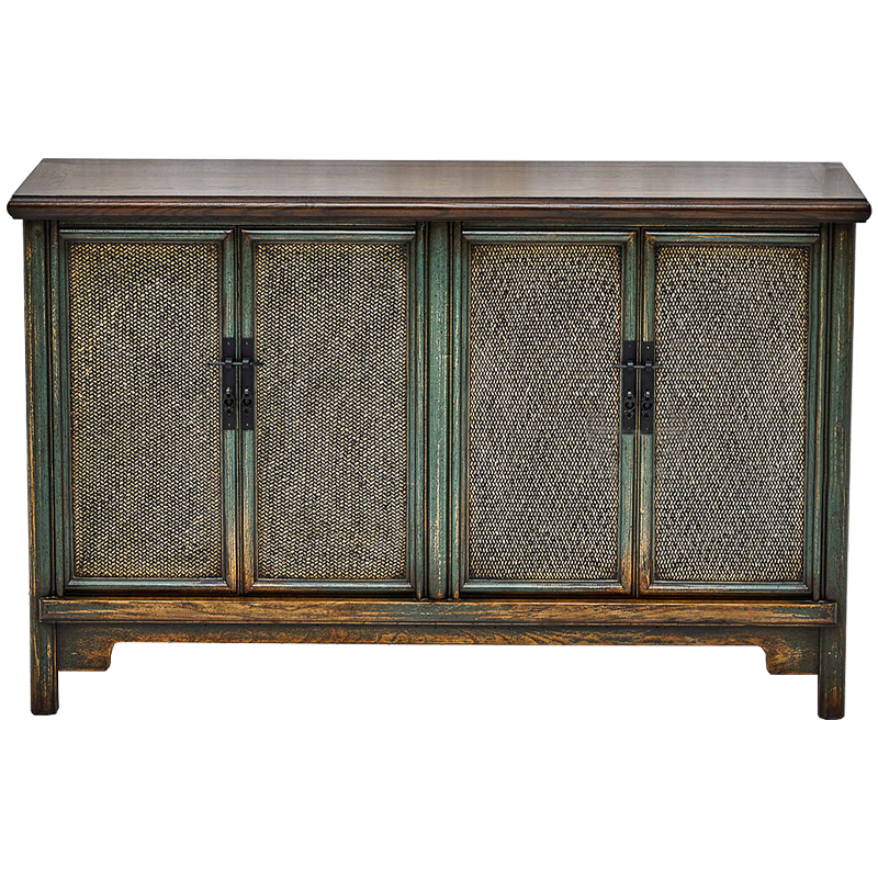 Комод в винтажном стиле дерево и ротанг Brindja chest of drawers Коричневый винтаж Винтажный голубой Комод в винтажном стиле дерево и ротанг Brindja chest of drawers Коричневый винтаж Винтажный голубой в Барнауле | Loft Concept