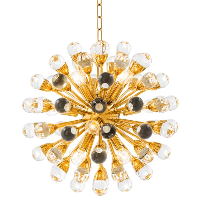 Люстра Chandelier Antares S Gold Золотой Прозрачный в Барнауле | Loft Concept 