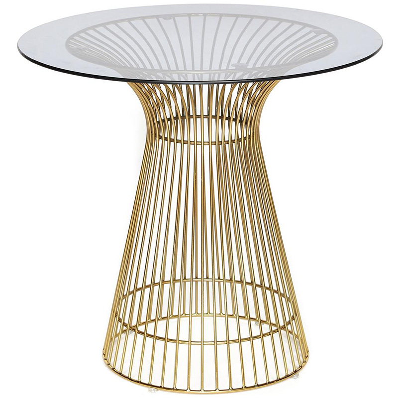 Обеденный стол Platner table gold Золотой Прозрачный Обеденный стол Platner table gold Золотой Прозрачный в Барнауле | Loft Concept