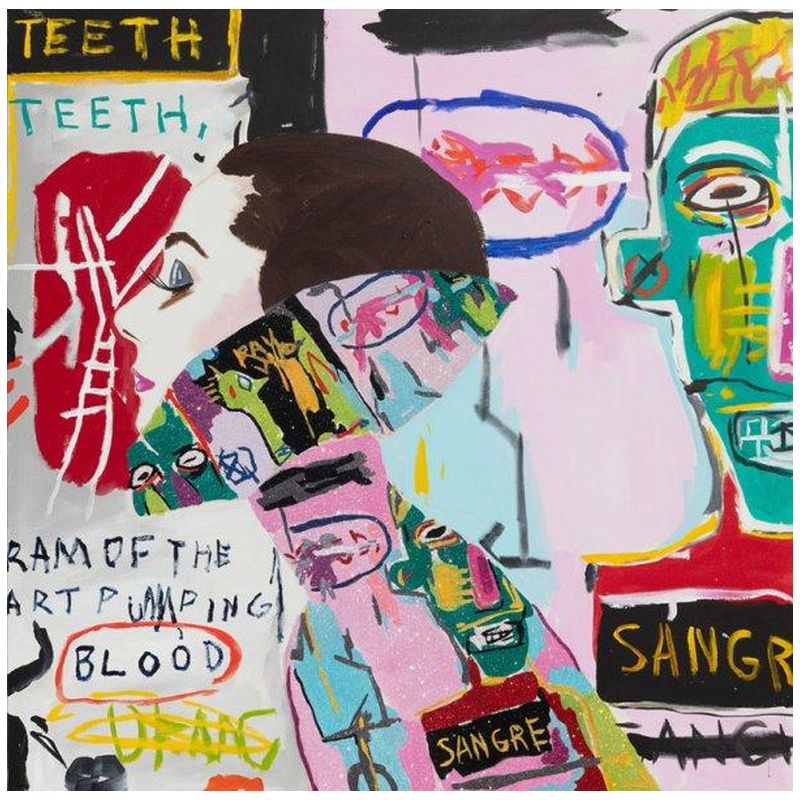 Картина She Dreamed of Basquiat in Pink Мульти Картина She Dreamed of Basquiat in Pink Мульти в Барнауле | Loft Concept