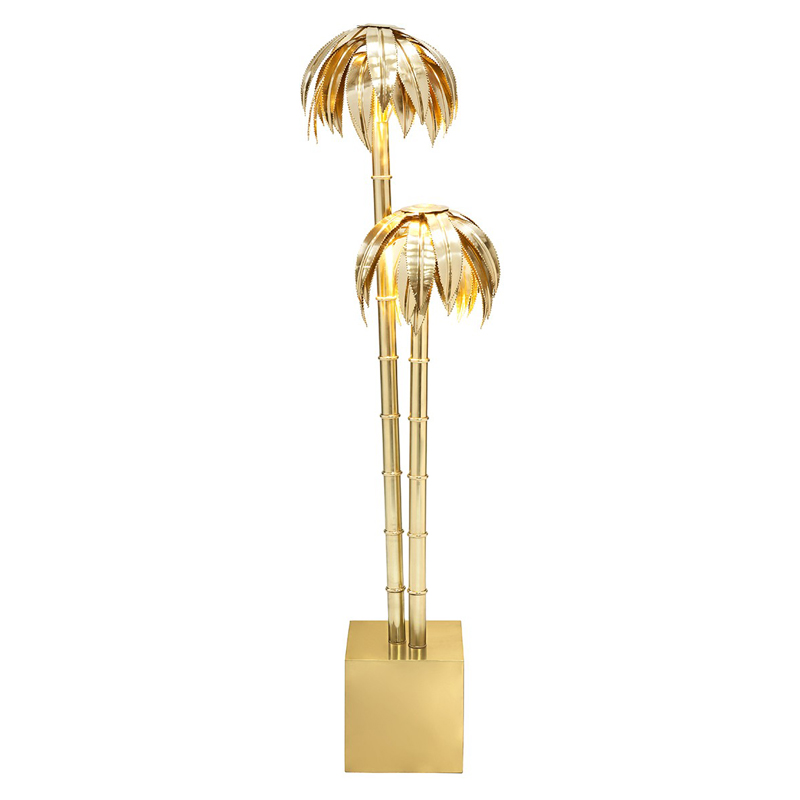 Торшер FLOOR LAMP PALMERY X2 Brass Латунь Торшер FLOOR LAMP PALMERY X2 Brass Латунь в Барнауле | Loft Concept