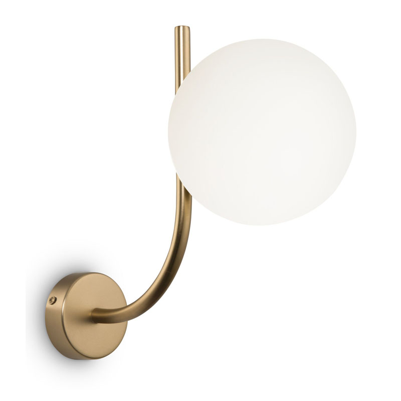 Бра Felicitat Sconce Латунь Белый Бра Felicitat Sconce Латунь Белый в Барнауле | Loft Concept