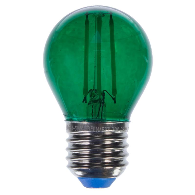 Зеленая прозрачная лампочка LED E27 5W Зеленый Зеленая прозрачная лампочка LED E27 5W Зеленый в Барнауле | Loft Concept