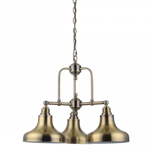 Люстра Bell Marine Chandelier 3 Латунь Античная полированная в Барнауле | Loft Concept 