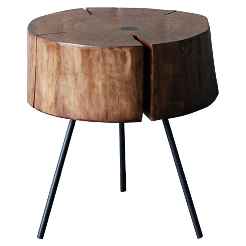 Приставной стол Munro Industrial Metal Rust Side Table Коричневый Черный Приставной стол Munro Industrial Metal Rust Side Table Коричневый Черный в Барнауле | Loft Concept