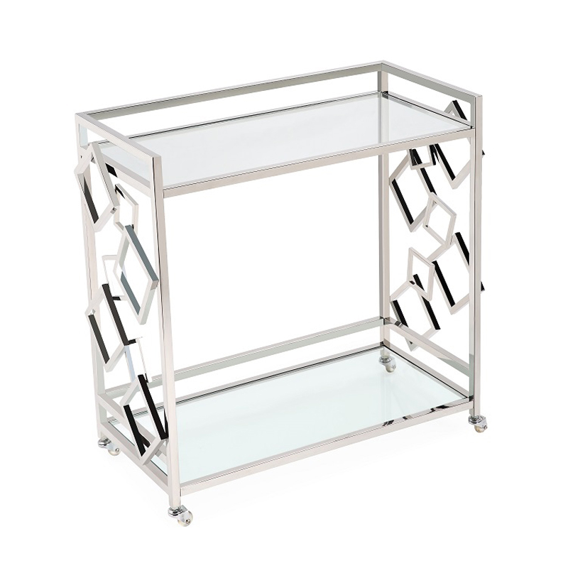 Приставной стол Serving Table chrome Хром в Барнауле | Loft Concept 