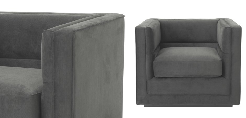 Кресло Eichholtz Сhair Adonia Anthracite Кресло Eichholtz Сhair Adonia Anthracite - Loft-Concept в Барнауле