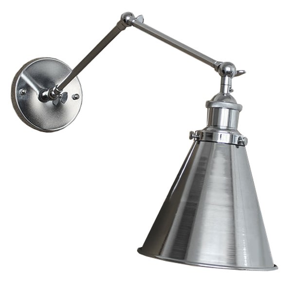 БРА 20TH C LIBRARY SINGLE SCONCE SILVER II Хром БРА 20TH C LIBRARY SINGLE SCONCE SILVER II Хром в Барнауле | Loft Concept