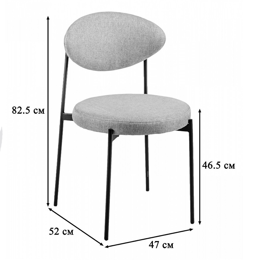 Стул металлический с мягкой спинкой и сиденьем Alfie Chair Стул металлический с мягкой спинкой и сиденьем Alfie Chair в Барнауле