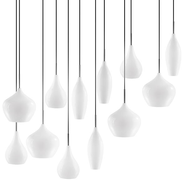 Люстра Candiano Milk 12 Light Белый Хром Люстра Candiano Milk 12 Light Белый Хром в Барнауле | Loft Concept