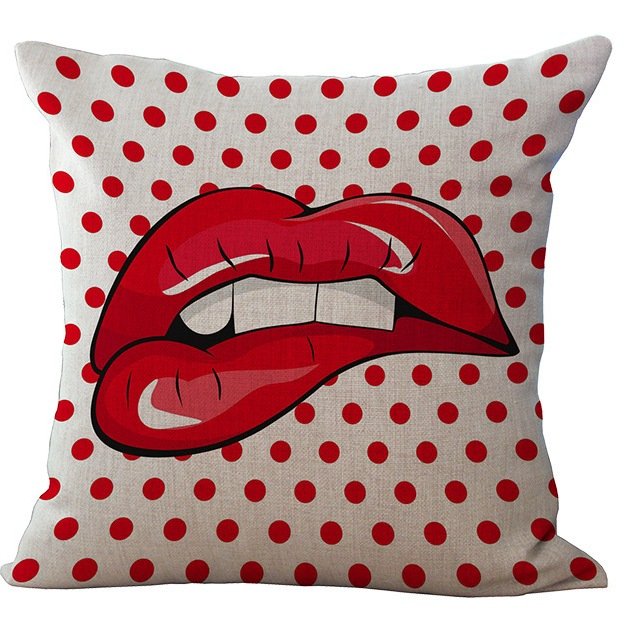 Декоративная подушка Lips and Face #2 Мульти Декоративная подушка Lips and Face #2 Мульти в Барнауле | Loft Concept