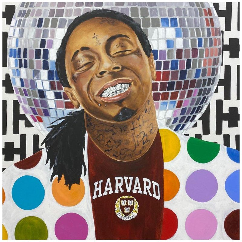 Картина Harvard Disco Weezy Мульти Картина Harvard Disco Weezy Мульти в Барнауле | Loft Concept