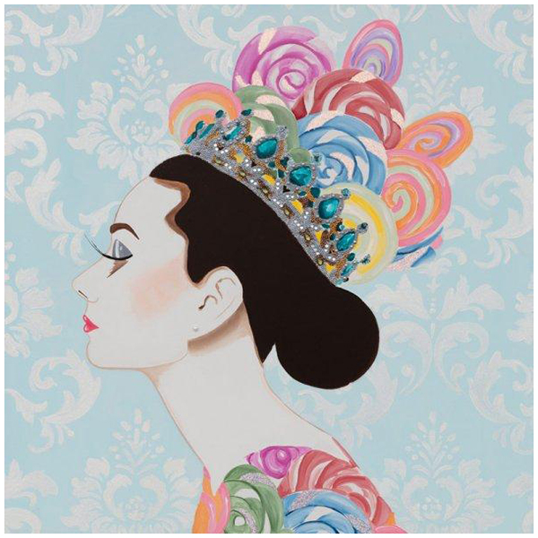 Картина Audrey with Lollipop Crown Мульти Картина Audrey with Lollipop Crown Мульти в Барнауле | Loft Concept