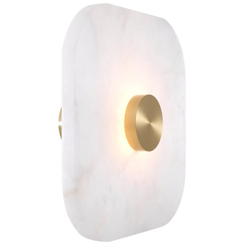 Бра Eichholtz Wall Lamp Aguaron L Латунь Белый Бра Eichholtz Wall Lamp Aguaron L Латунь Белый в Барнауле | Loft Concept