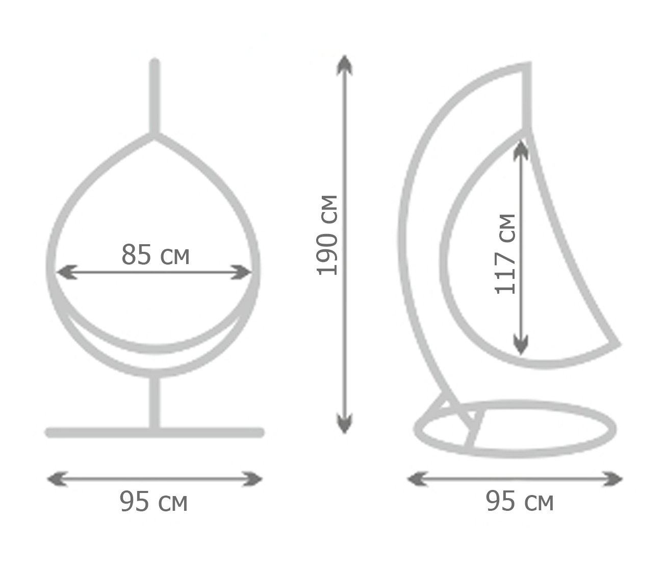 Кресло Swing chair outdoor Coffee Egg Кресло Swing chair outdoor Coffee Egg в Барнауле