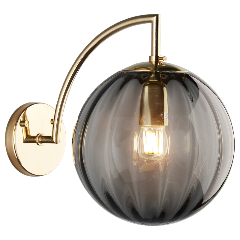 Бра Hector Sconce Gray Глянцевое золото Серый в Барнауле | Loft Concept 