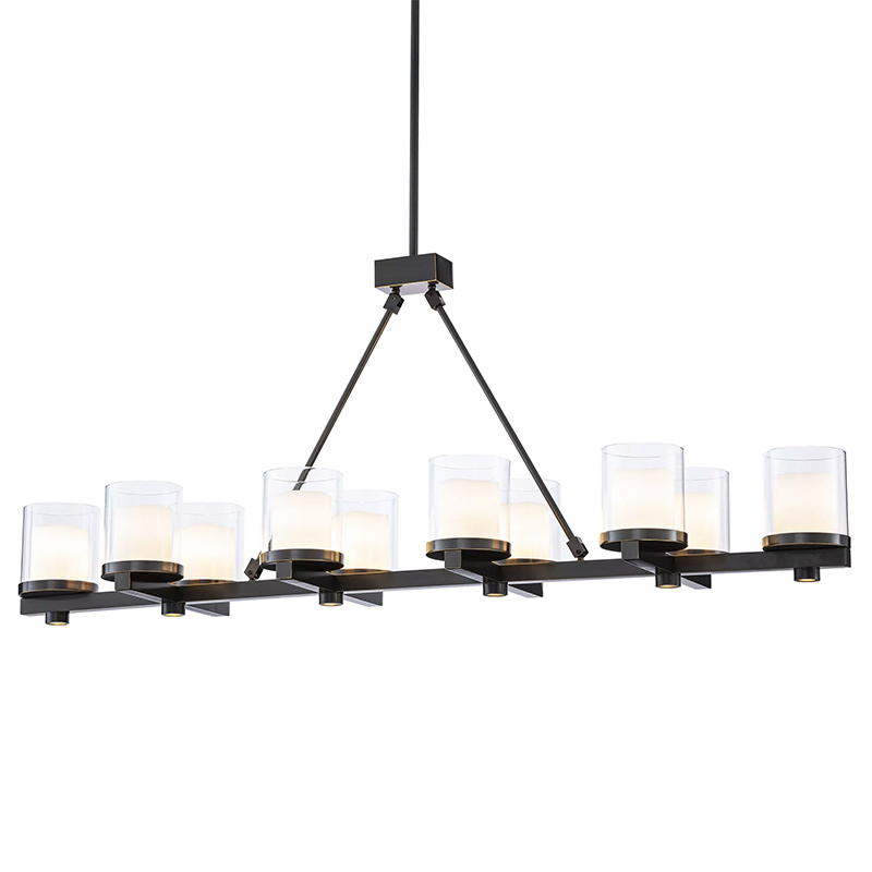 Люстра Eichholtz Chandelier Donovan Черный Прозрачное Стекло Темная бронза Люстра Eichholtz Chandelier Donovan Черный Прозрачное Стекло Темная бронза в Барнауле | Loft Concept
